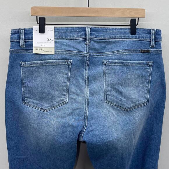 KanCan Mid Rise Super Skinny Style KC8562M-P - Picture 4 of 6